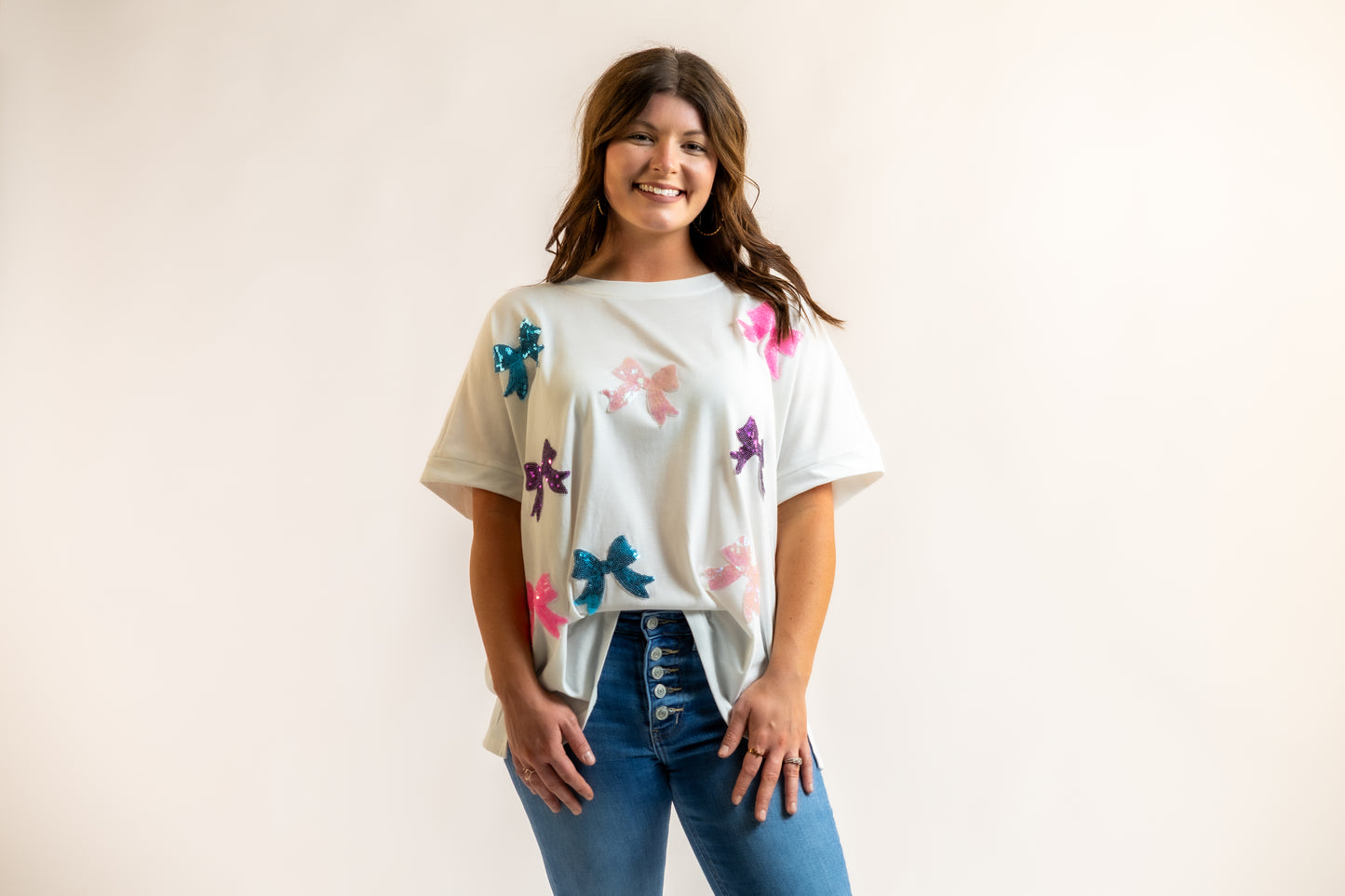 Sequins Bow Top