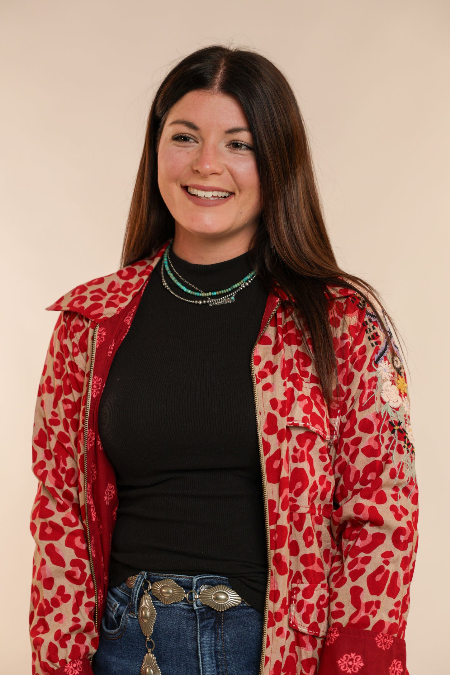 Leopard Floral Jacket