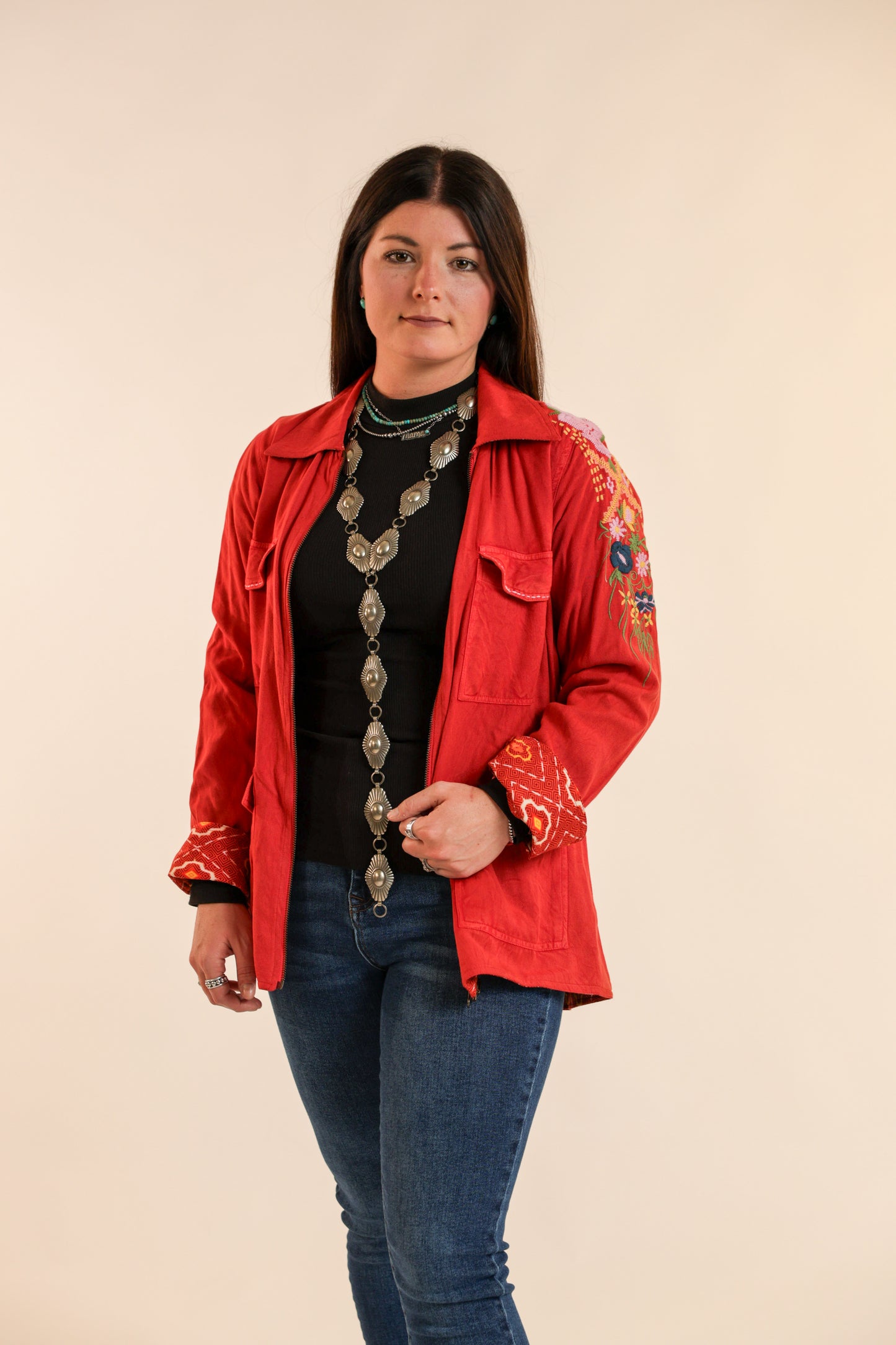 Floral Patched Jacket