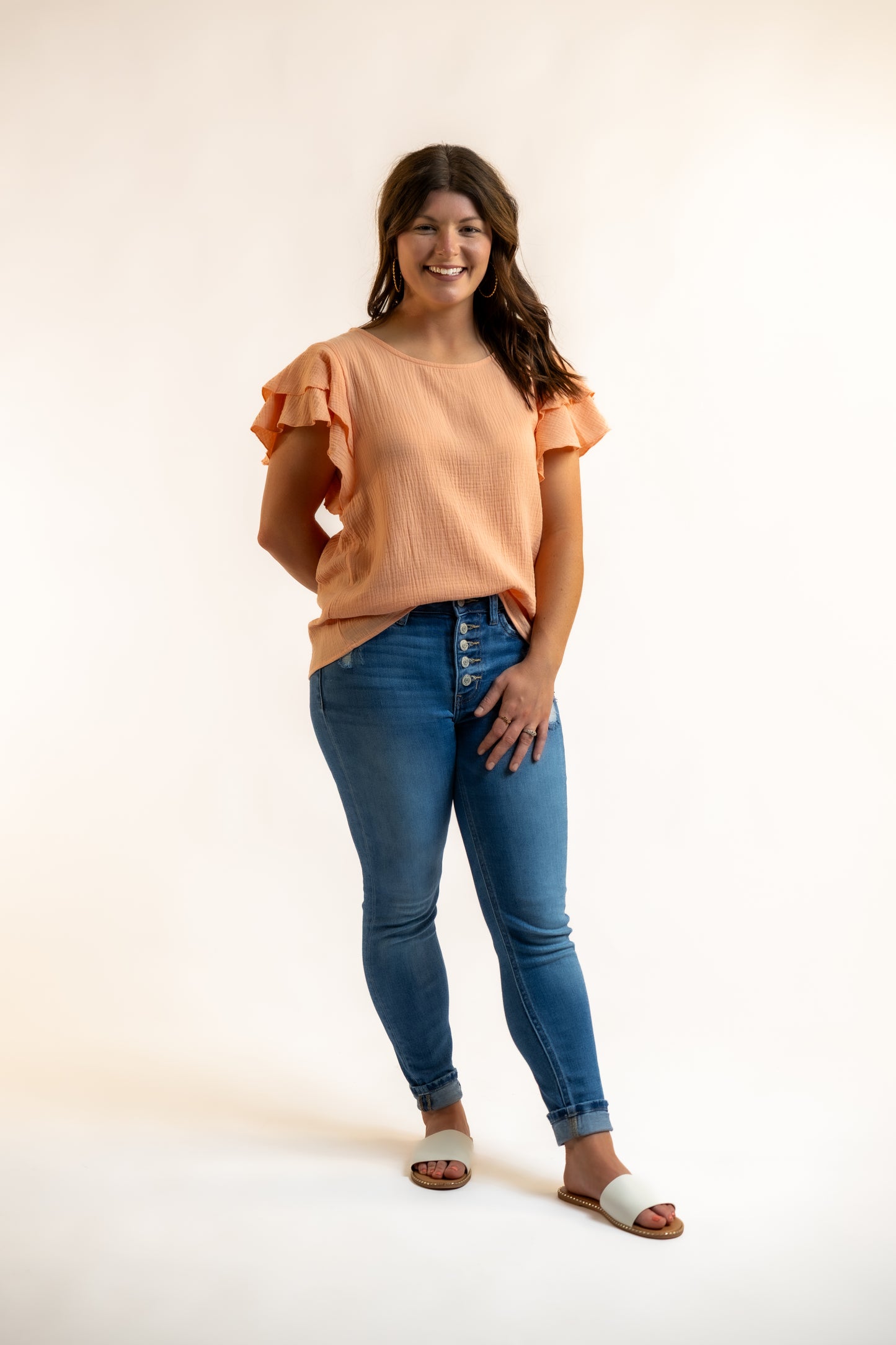 Ruffle Sleeve Top
